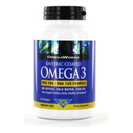 Enteric Coated Omega 3 Omegaworks 90 Softgels Sabor Sin Sabor