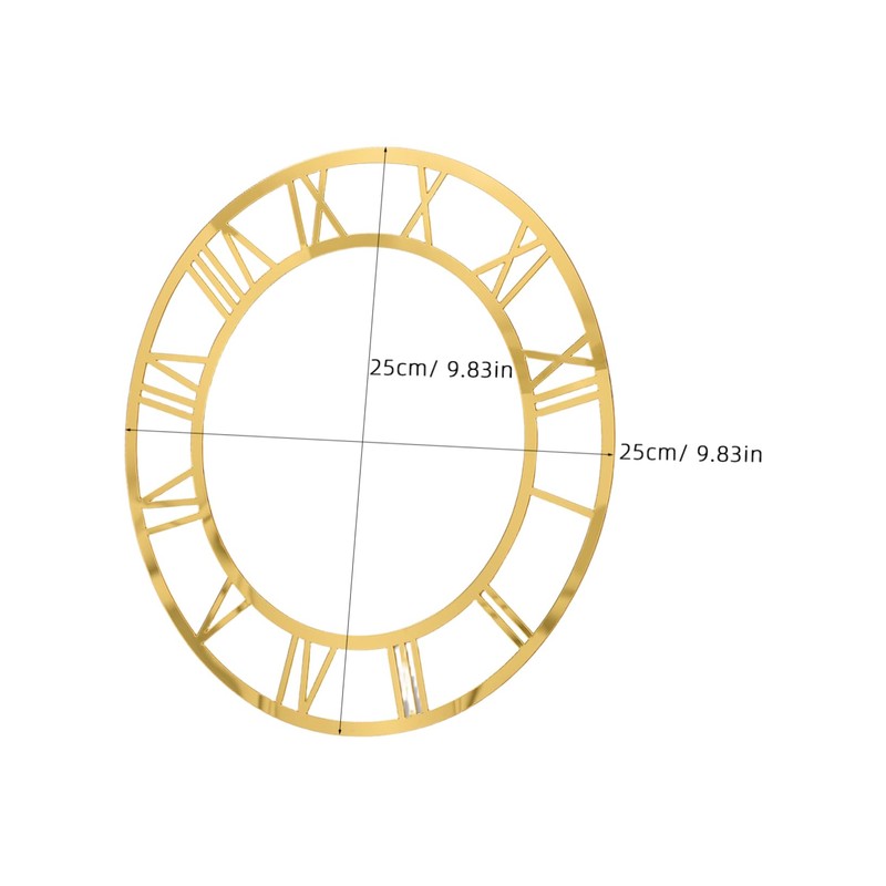ORFOFE Roman Numerals Design for Living Room Hotel Entryway Decoration