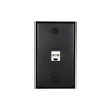 Networx Keystone Wall Plates (1 PORT, BLACK)