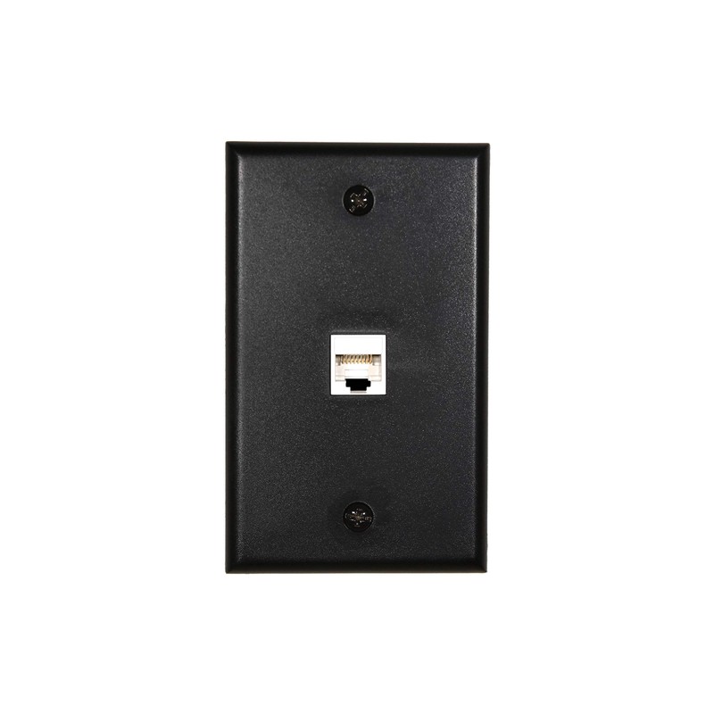 Networx Keystone Wall Plates (1 PORT, BLACK)