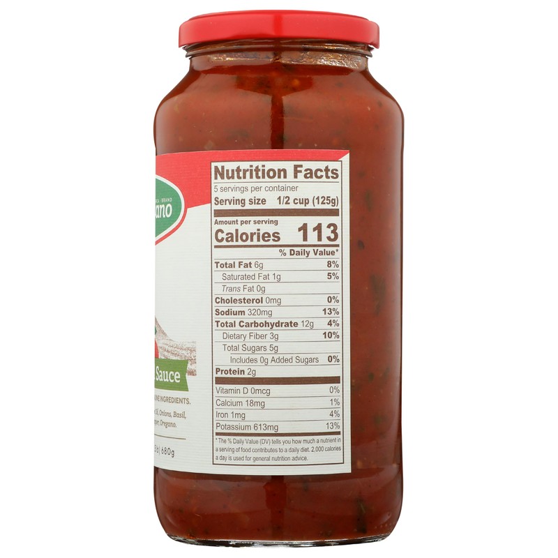 La San Marzano Tomato Basil Sauce, Non GMO, 24 Ounces