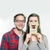 Mr. & Mrs. Panda Personalisierte Foto Postkarte Panda Halbtante -
