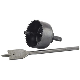 Tool Essentials Lock Installation Kit with Spade Bit, Hole Saw & Mandrel