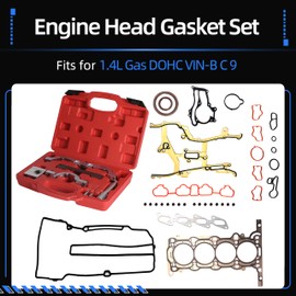 Engine Cylinder Head Gasket Set Fit for Chevy Cruze 1.4L Gas DOHC VIN-B C 9 2011-2015, HS54898 HS26540PT-1 Head Gasket Kit with Turbo Engine Timing Tool Kit/Camshaft Holding Locking Tool Set