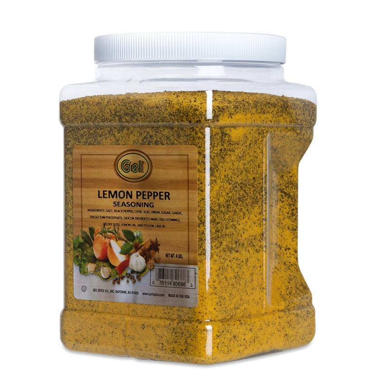 Gel Spice Lemon Pepper Seasoning 4 LB (64 OZ) Club