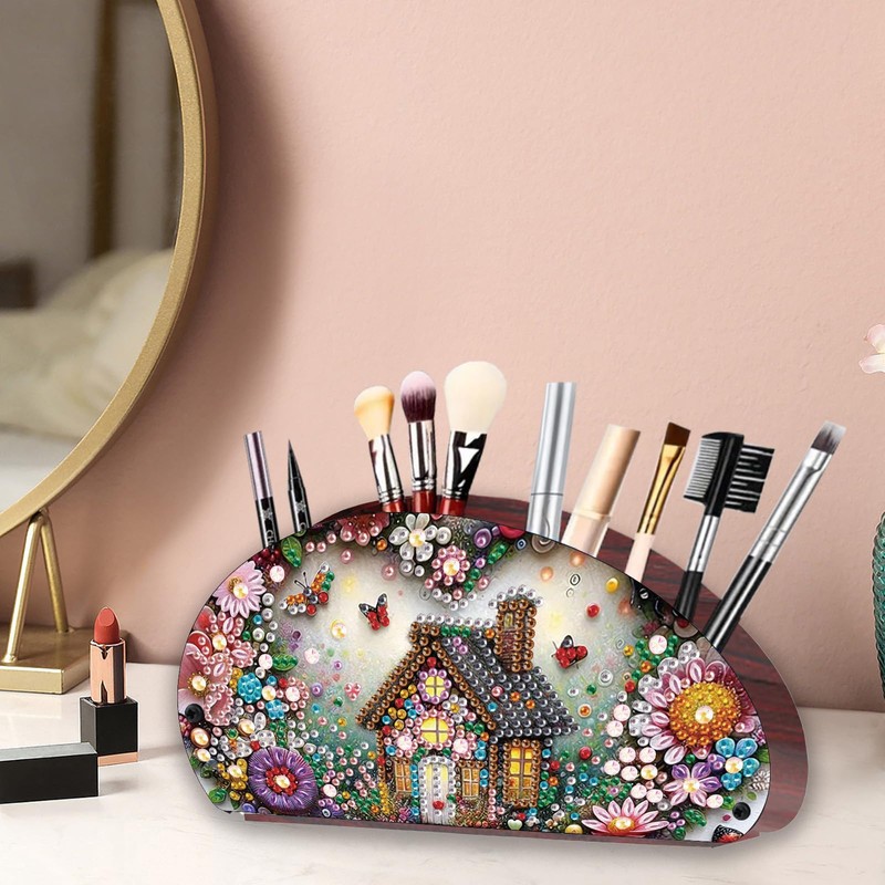 ARTopet Diamond Art Painting Multi-Grid Storage Box DIY Wooden Moon