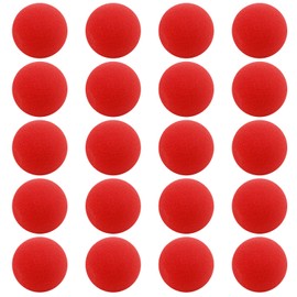 Tweozhui Pack of 20 Small Balls Foam Balls, Red Sponge Balls, 4.5 cm Magic Foam Balls, Small Soft Foam Balls, for Magic Shows, Includes Instructions for Beginners, Foam Ball