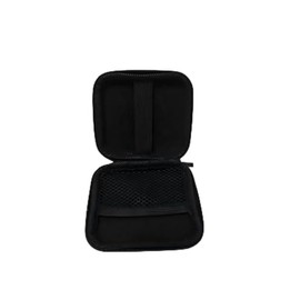 Small Waterproof Tech Organizer Pouch (3.86x3.86x1.5in) - Compact Travel Storage Bag for Chargers, Cables & Gadgets, Internal Space 3.31x3.31x1.18in (Black)