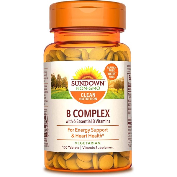 Sundown Naturals Vitamin B Complex, 100 Tablets - Packaging May Vary