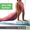 Gaiam Yoga Block - Supportive Latex-Free EVA Foam Soft Non-Slip