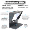 KIPYE 12inch Teleprompter, Prompter with Remote Control and app for
