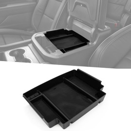 psler Center Console Organizer Fit for 2023 2024 GMC Sierra (With Power-Sliding Console) with Coin Slot Storage Box Interior Accessories