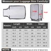 Bodyplus Suitcase Luggage Cover, Transparent Clear PVC Luggage Protector -