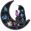 Moon Shelf Decor - Wooden Crystal Shelf Jewelry Holder, Moon