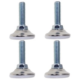 Super-Deals-Shop Adjustable Table Legs - 4 Pack 3/8-16 Furniture Feet With Nylon Base - Chair Glides and Leveling Feet for Heavy Duty Tables and Chairs