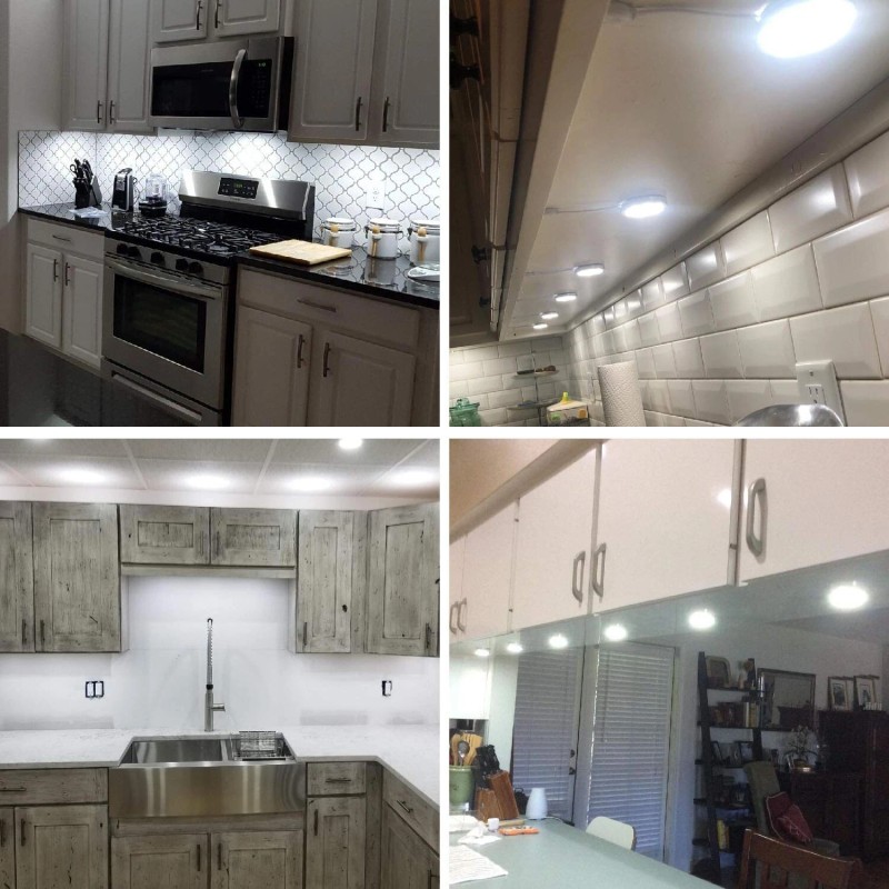 AIBOO 12V LED Under Cabinet Lighting Kit 3 Packs Slim