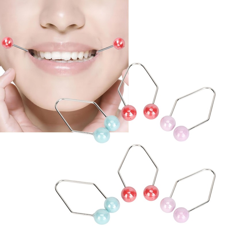 3 Pairs Dimple Makers for Cheeks Facial Muscle Training Piercing