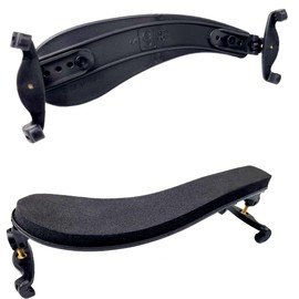 Hidersine Shoulder Rest for Violin 1/4, 1/8 and 1/16 size. Black. Shawbury Model. Adjustable height and width. Ergonomic and comfortable. For small size instruments.