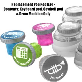 Replacement Parts for Fisher-Price's Child Development Toys ~ Fisher-Price Think & Learn Rocktopus (with 15 Instruments) | FXW98 ~ Replacement Pop Pod Bag - Contents: Keyboard, Cowbell & Drum Machine