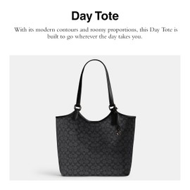 COACH Day Tote, V5/Charcoal Black