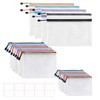 Pack of 20 Zip Document Wallets Made of PVC Material