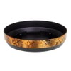 KORAD Rust effect plastic round indoor flowerpot with saucer and