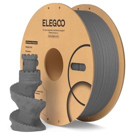 ELEGOO PLA Filament 1.75mm Brown 1KG, 3D Printer Filament Dimensional Accuracy +/- 0.02mm, 1kg Cardboard Spool(2.2lbs) 3D Printing Filament Fits Most FDM 3D Printers:_1kg Cement Gray