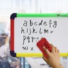VIZ-PRO Children Board/Writing Whiteboard/Dry Erase Board, Colourful Plastic Frame -