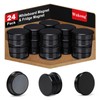 Wukong 24 Pack Black Fridge Magnets, Strong Whiteboard Magnets for