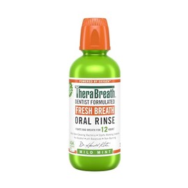 TheraBreath Fresh Breath Mouthwash, Mild Mint Flavor; 16 Fl Oz 1 Pack
