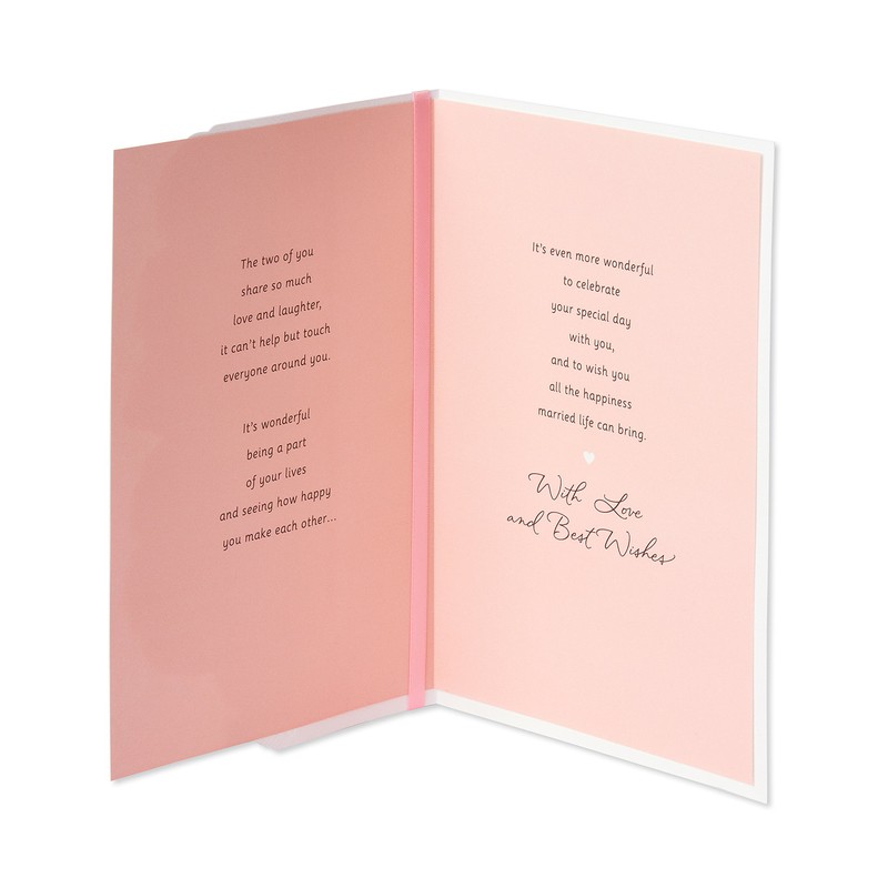 american greetings hija y yerno tarjeta de boda con papel