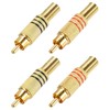 sourcing map RCA to Speaker Wire Connector, 270RCA Solder Male