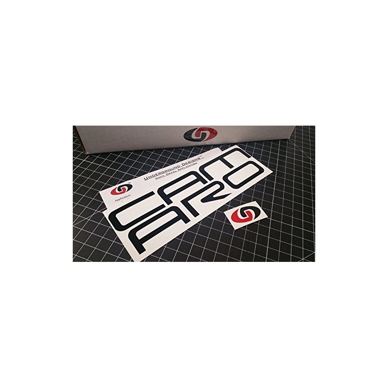 UNDERGROUND DESIGNS Camaro Bumper Inserts Decal Kit 1993-2002 Gloss Black