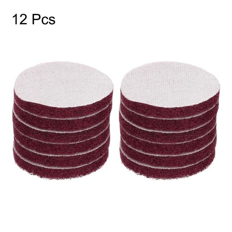 sourcing map 12pcs Scrubber Scouring Pads 400 Grits 3 Inch