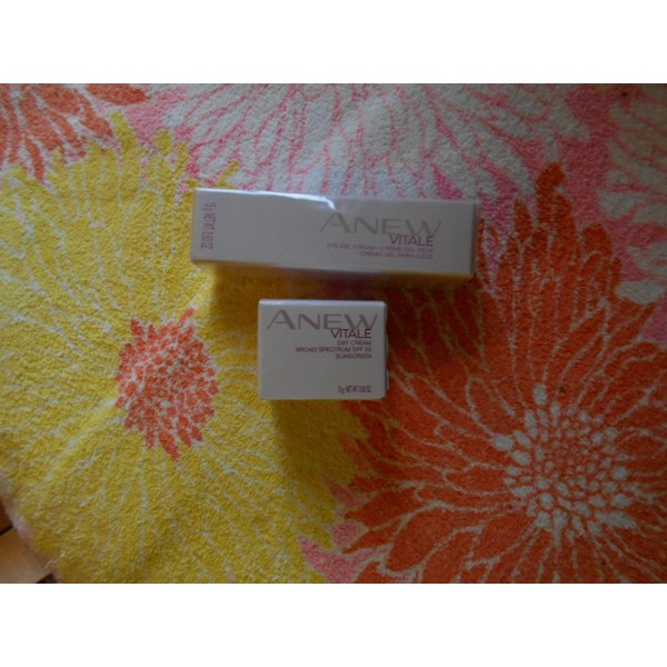Avon ANEW Vitale Day Cream & Eye GEL Set Travel