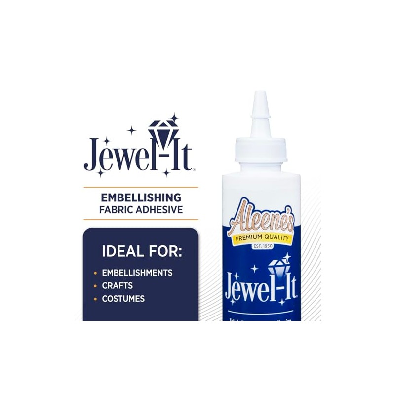 Aleene's Jewel-It - Pegamento para adornos, 4 onzas, transparente, 4