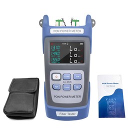 Handheld PON Power Meter Optical Fiber Tester Network Engineering Ten Data Storage 1310nm 1490nm 1550nm Video FTTX ONT OLT Signals Measurement Device QIUNI