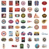 52PCS, Vintage Hotel Label Stickers, Waterproof Retro Travel Decals