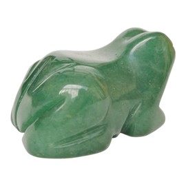 "N/A" 1 Pcs Natural Green Aventurine Frog Crystals and Healing Stone Figurines,1.5 Inches Hand Carved Pocket Animal Room Decor Gemstone