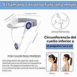 Soporte ajustable para el cuello, collarín cervical, dispositivo portátil de tracción de cuello, estirador de cuello, corrector de postura de cuello c