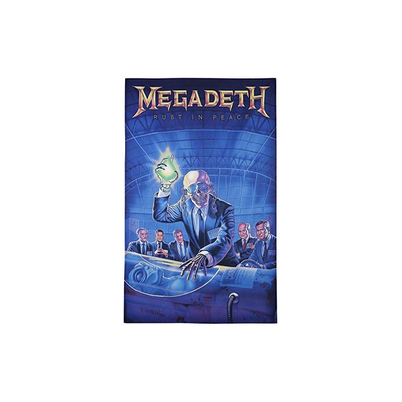 Razamataz Megadeth Rust in Peace Unisex Flag Multicoloured 100% Polyester