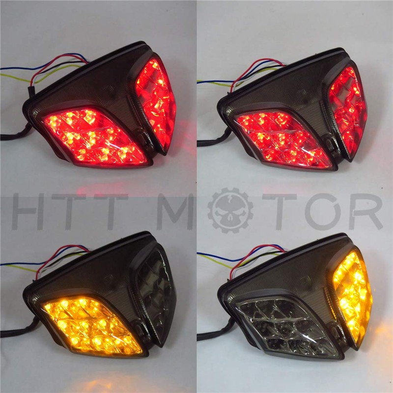 HTTMT MT200-SK Smoke LED Tail Brake Light with Integrated Turn