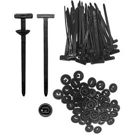 Nylon Universal Cable Tie Buckle- Heavy-Duty Self-Locking Tie Fasteners, Featuring A Pin And Button Design, Plastic Tie Tool Fasteners, Suitable For Repairing Various Automotive Body Parts(50pcs)