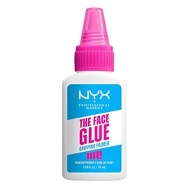 NYX Professional Makeup Face Glue Primer, prebase de maquillaje con fórmula ligera y no comedogénica, fija el maquillaje hasta por 24H, 35ml – Tono Transparente