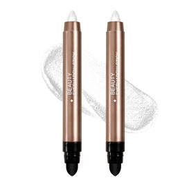 Boobeen Lidschatten-Stift-Set, Schimmernder Lidschatten-Stift, Cremiger Highlighter, Wasserfester Eyeshadow-Bleistift, 2 Stück