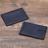 Leather Thin Card Holder, Slim ID Case Small Credit Card
