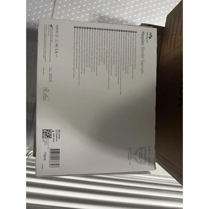 Molnlycke Mepilex Mepilex Border Sacrum Box of 10 Dressing -