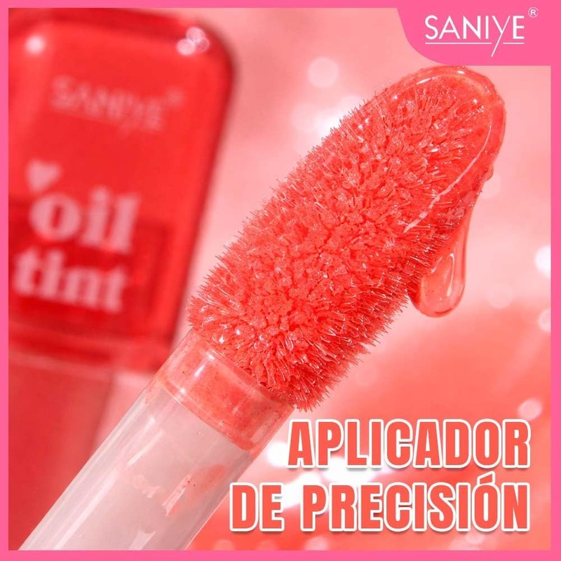 SANIYE Tinta para Labios Oil Tint, Larga Duración, Hidratante, No