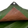 Tough heavy 220 gsm duty waterproof green with brown reverse