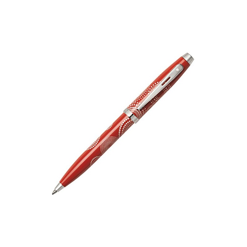 Sheaffer 100 Patterned Design Ballpoint Pen - Glossy Red